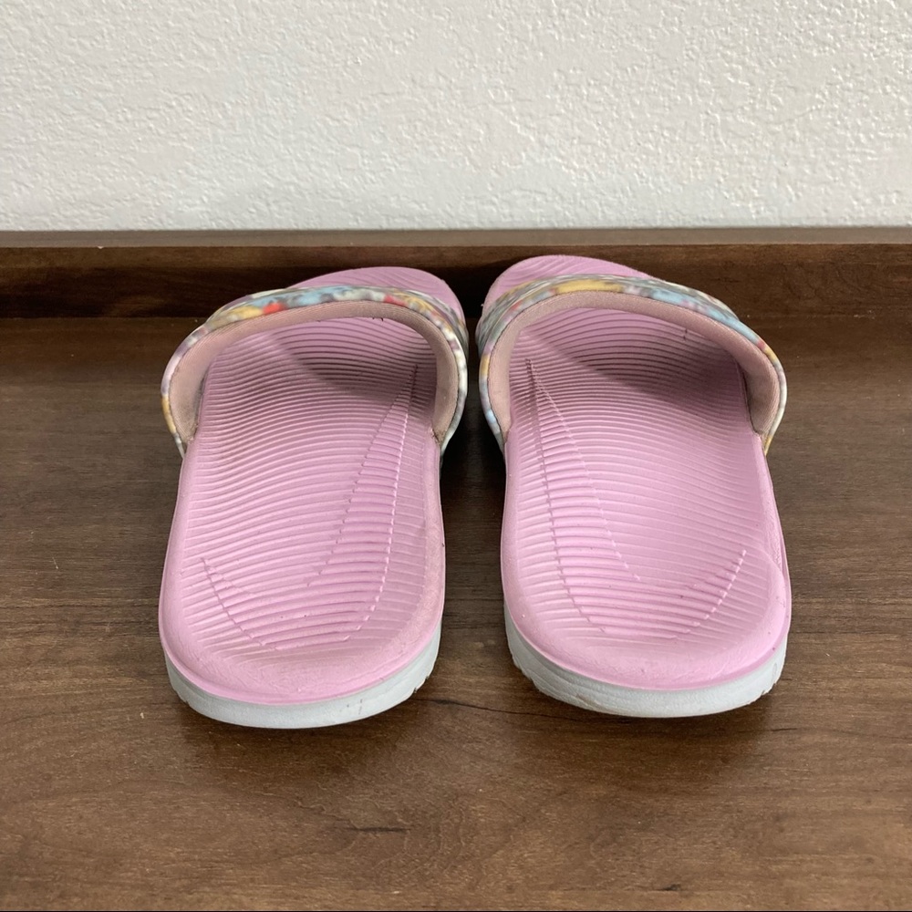 Nike pink girls blossom floral slides sandals girls 2 - Picture 5 of 8